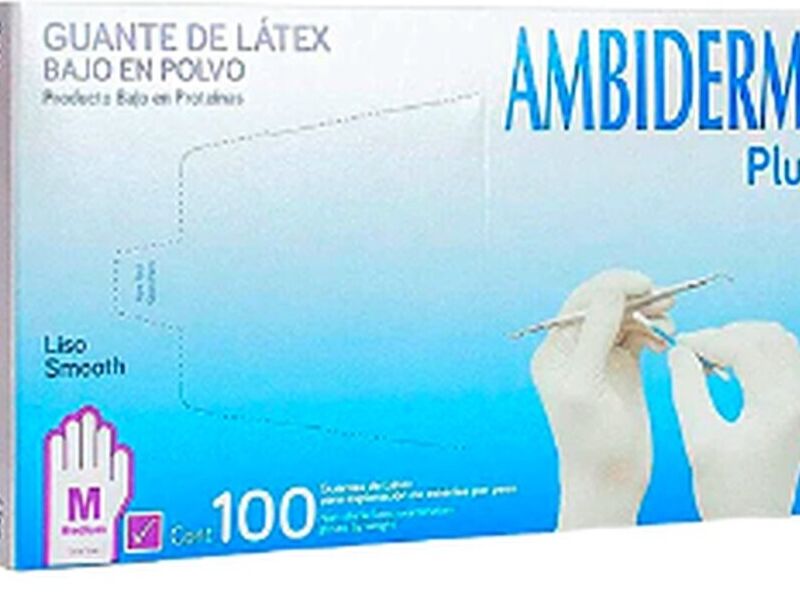 Caja Guantes Morado No Estéril Villahermosa