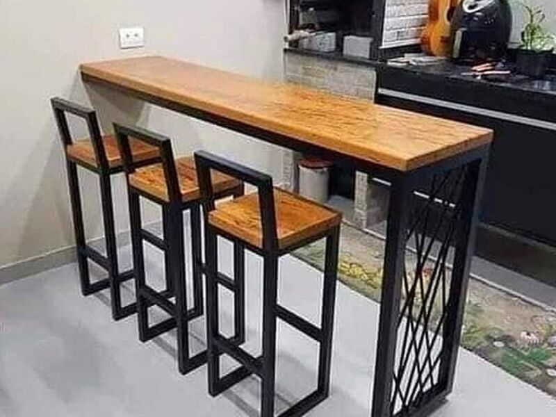 Barra madera con sillas Jalisco
