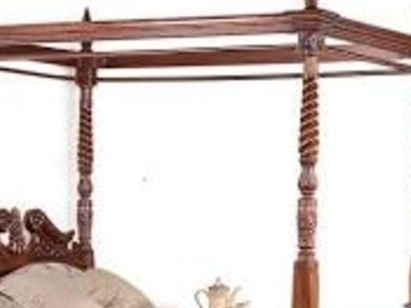 Cama dosel madera México 