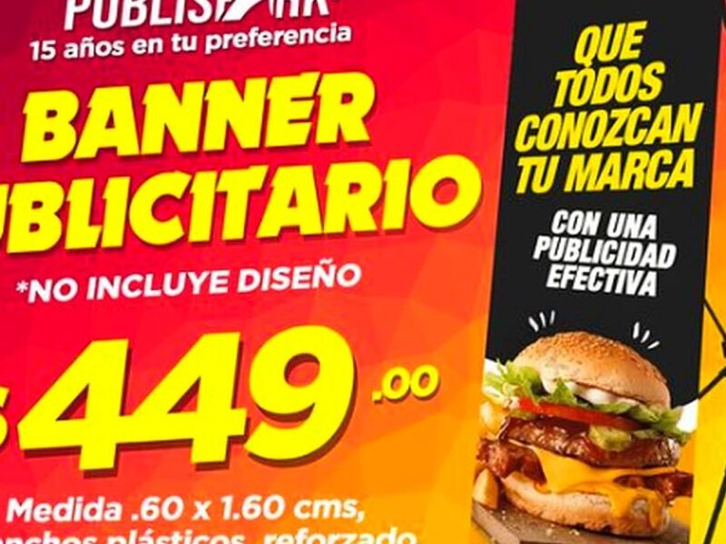 BANNER PUBLICITARIO REFORZADO Mérida