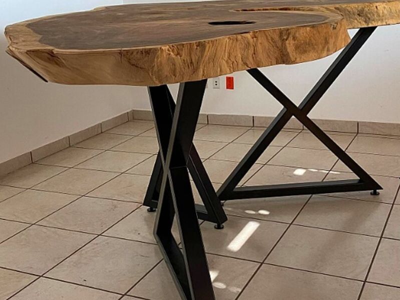 Mesa auxiliar rustica México 