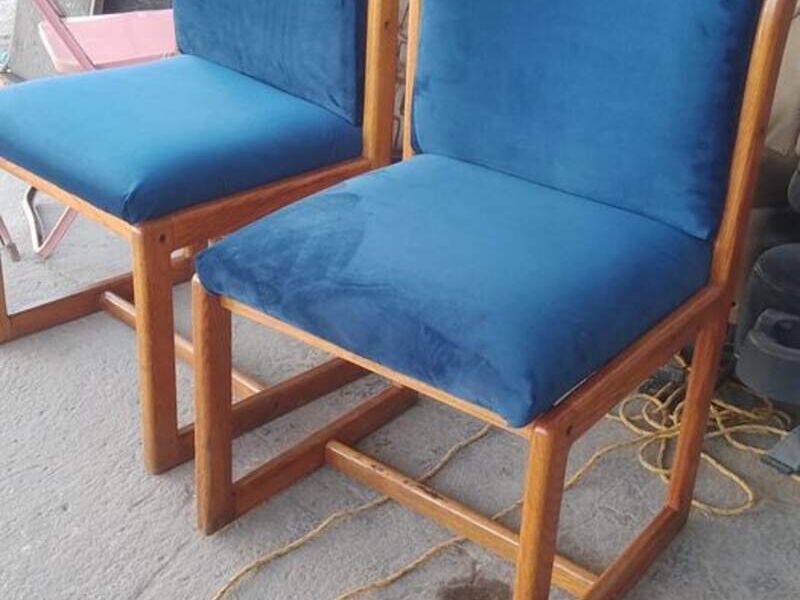 Sillas Tapizadas Azul Tepic