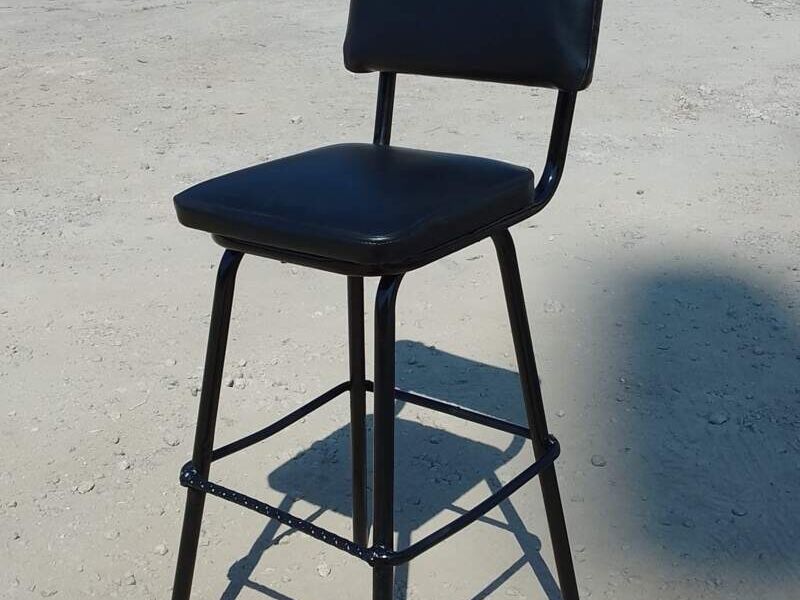 Silla Tapizada Negra Tepic