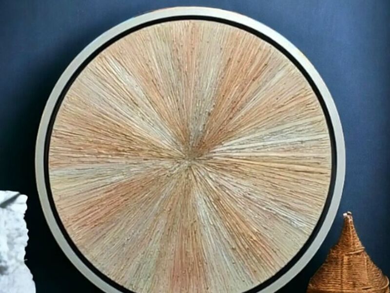Enmarcados lienzos circulares
