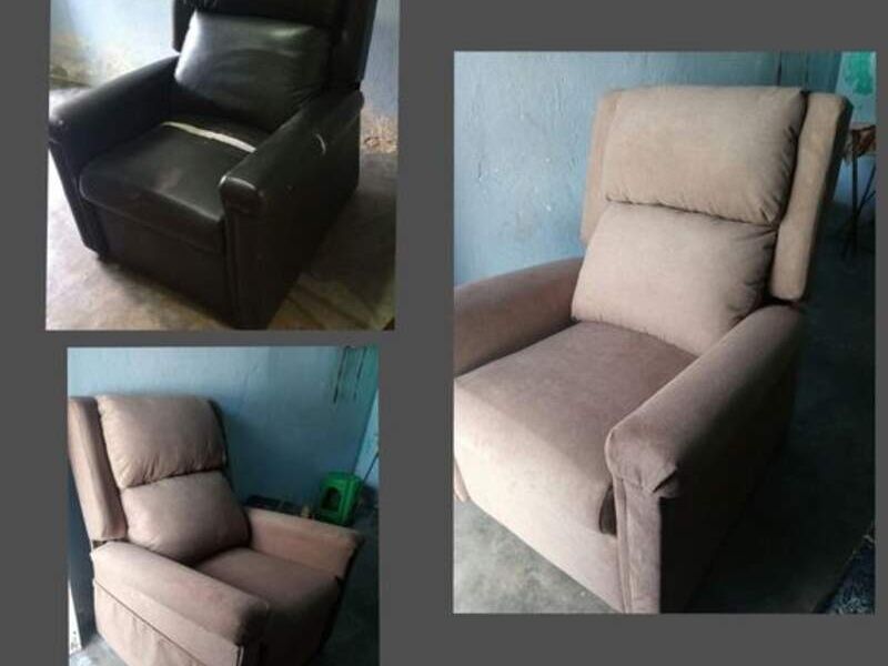 Silla Tapizado Beige Veracruz