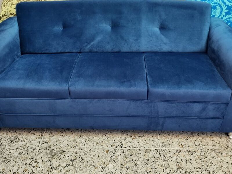 Sillón Tapizado Azul México 