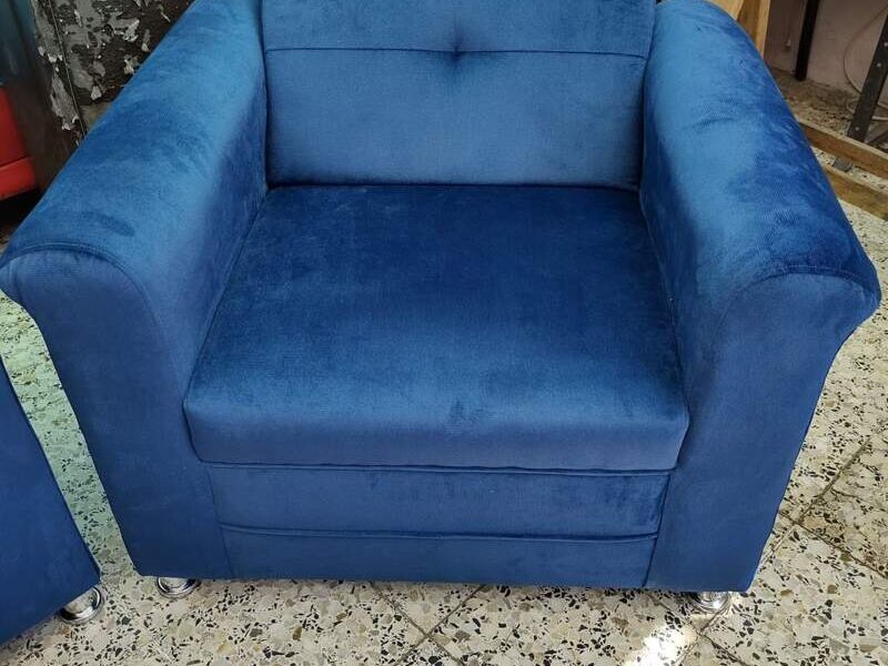 Sofá Tapizado Azul México 