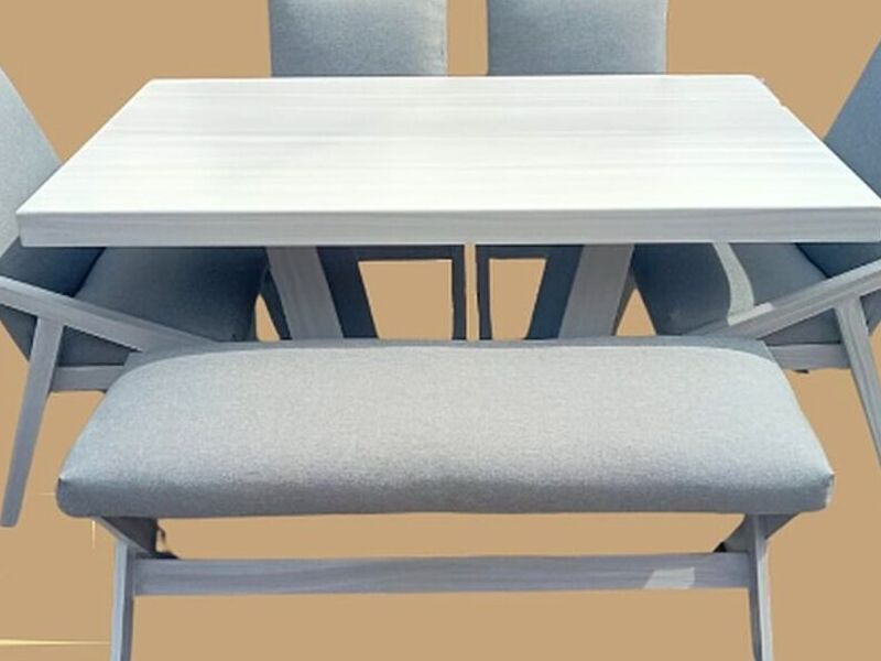 Comedor lino gris México