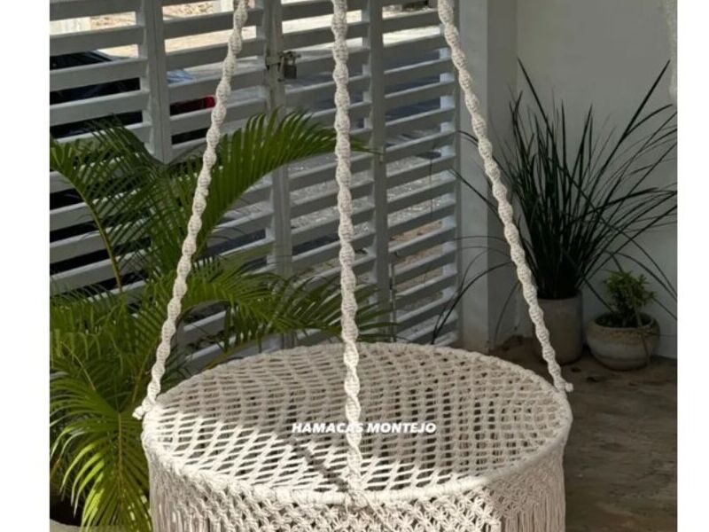 SILLA COLGANTE DE MACRAMÉ ANALÍ México