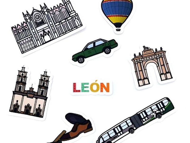 Pack De 8 Calcomanías León México