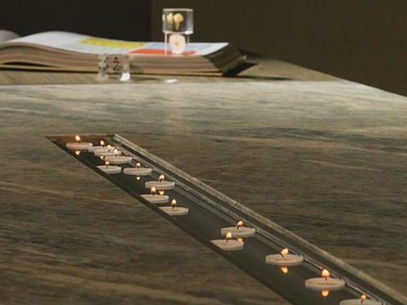 Mesa tipo mármol diseñada México
