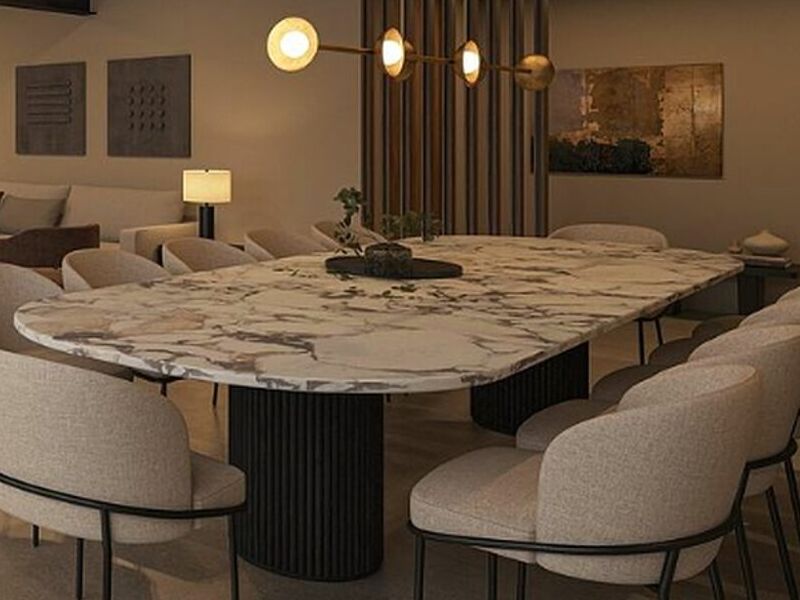 Comedor estilo mármol México