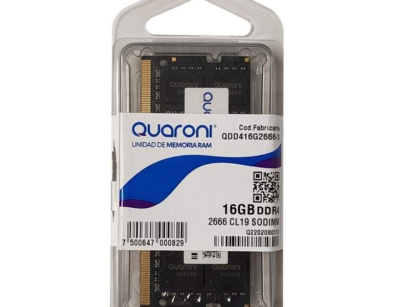 Memoria Ram Quaroni Sodimm México