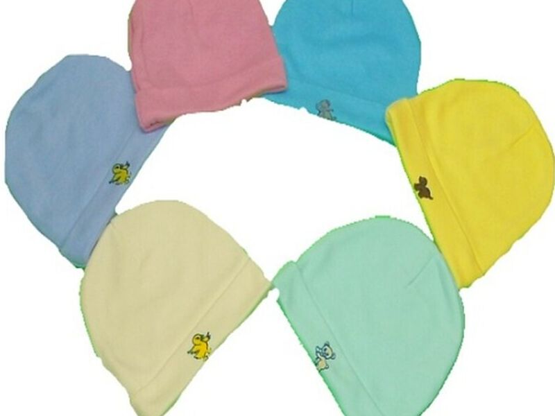 6 Gorros de Algodón para bebés CDMX