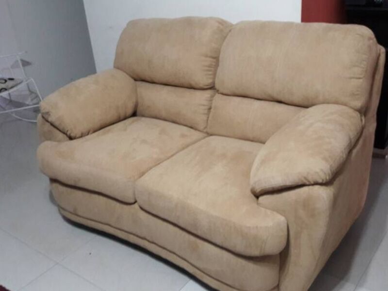 Sillón Tapizado Beige Oaxaca 