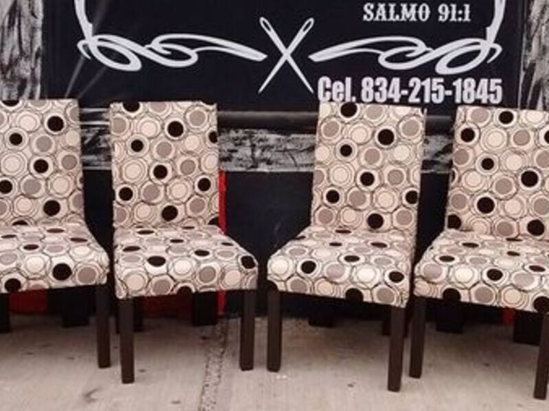 Sillas Tapizadas Crema Oaxaca 