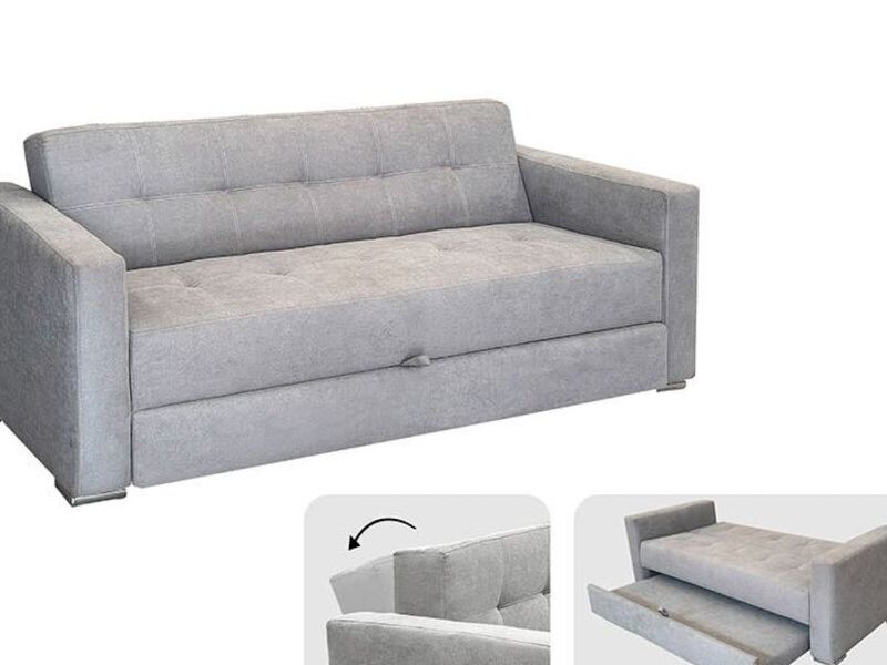 Sofa Cama Estanza Contemporaneo Gris México