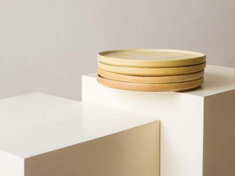 Set 4 Platos Planos Con Borde México