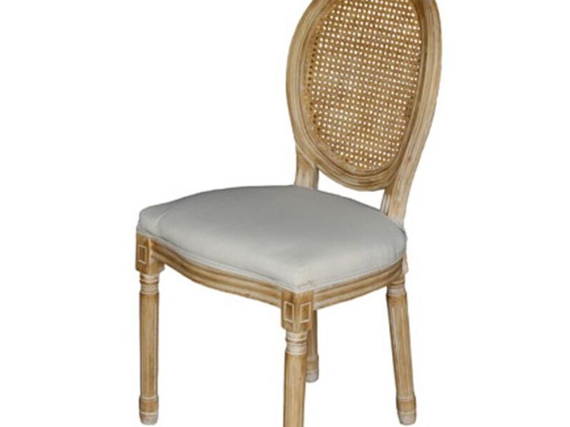 SILLA RESPALDO OVALADO RATTAN MÉXICO