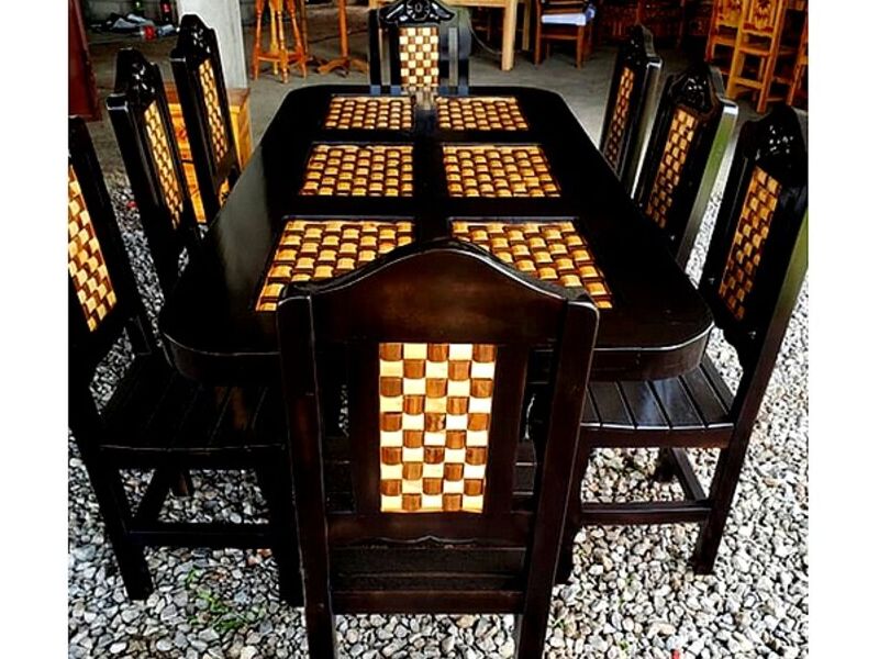 Comedor elegante color chocolate MICHOACÁN
