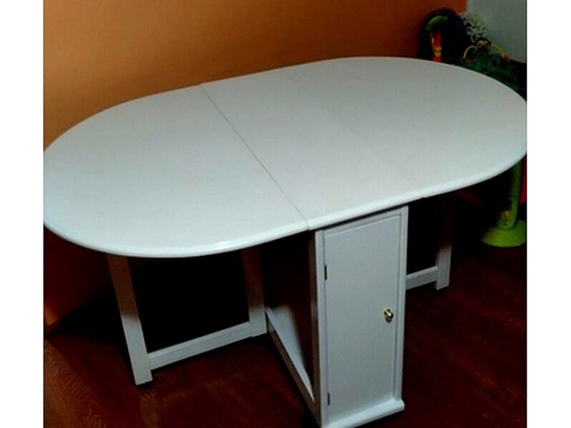 Mesa poliuretano blanco brillante HIDALGO