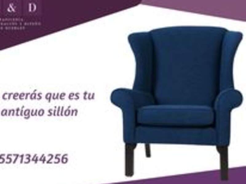 Sofá Tapizado Azul Córdoba 