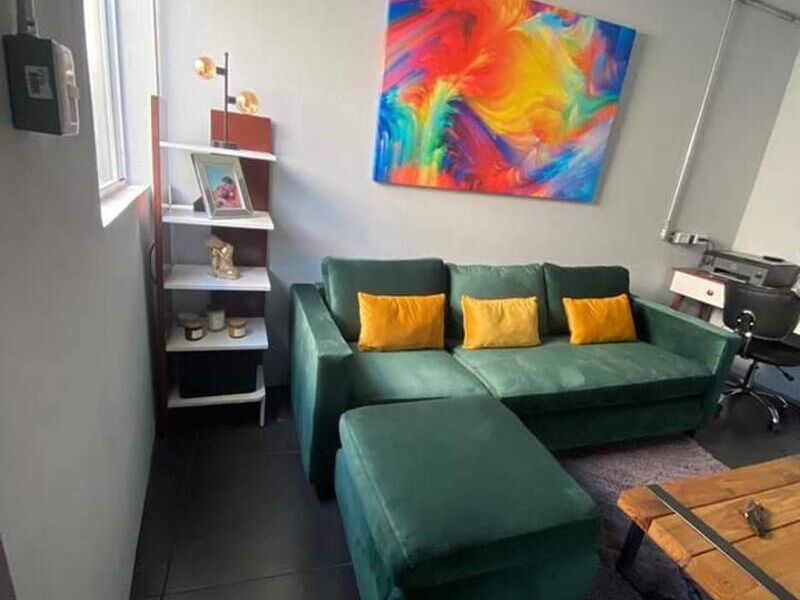 Sillón Tapizado Verde Veracruz 
