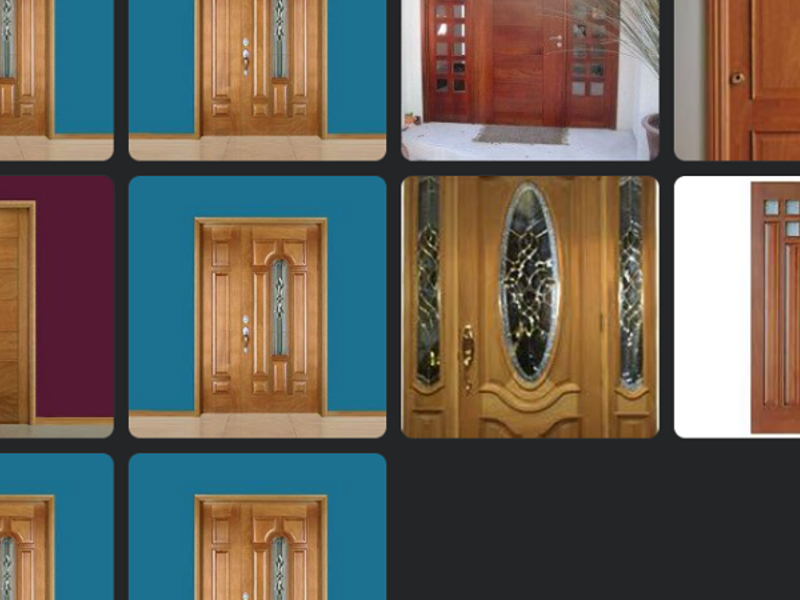 Puerta madera solida