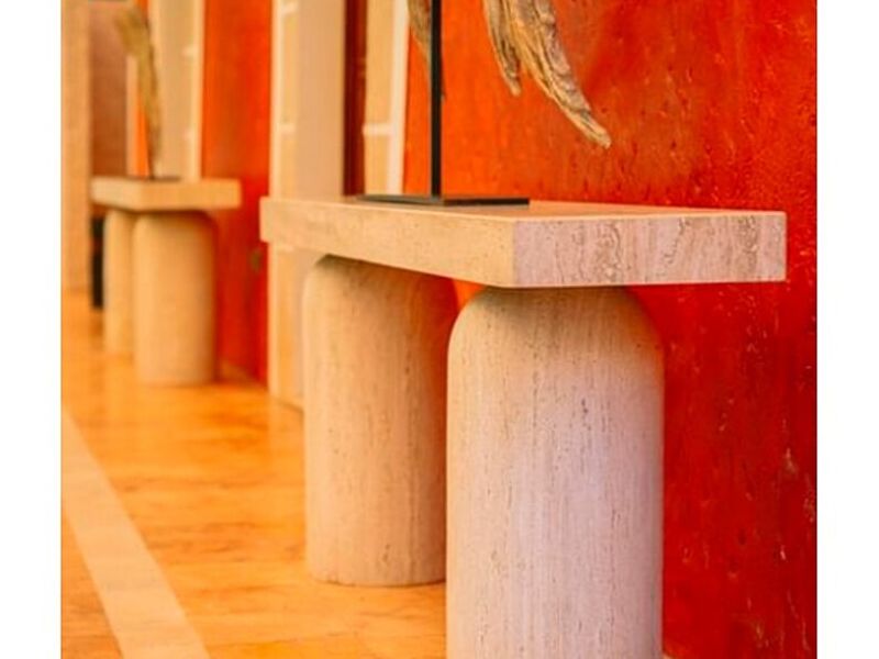 Credenza tipo mármol travertino México
