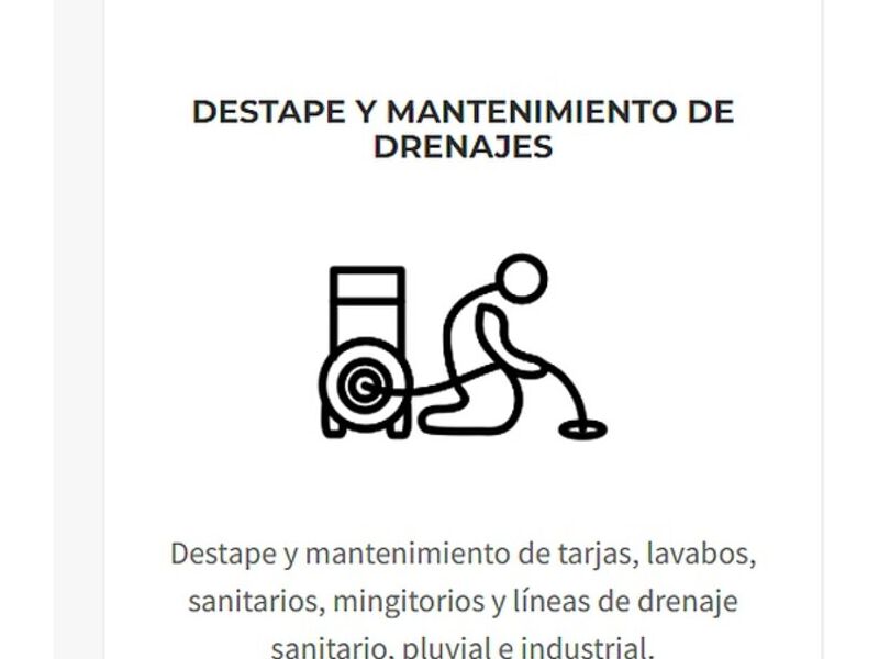 DESTAPE MANTENIMIENTO DRENAJES MÉXICO 