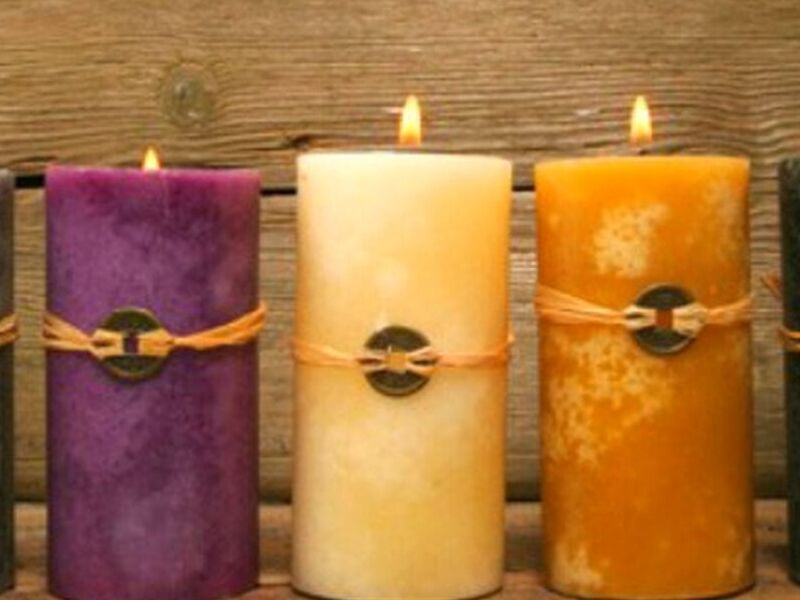Velas estilo piedra México