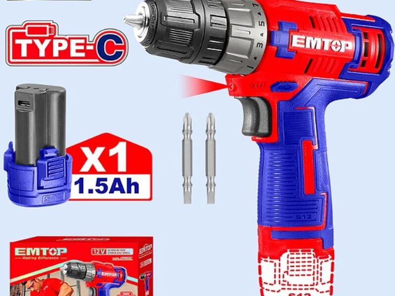 TALADRO INALÁMBRICO DE LITIO 12V INCL BAT