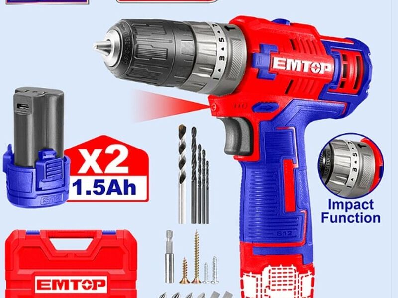 TALADRO IMPACTO INALÁMBRICO12V INCL 2 BAT