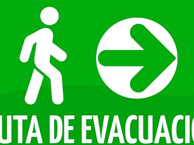 Señal Ruta Evacuación DURANGO