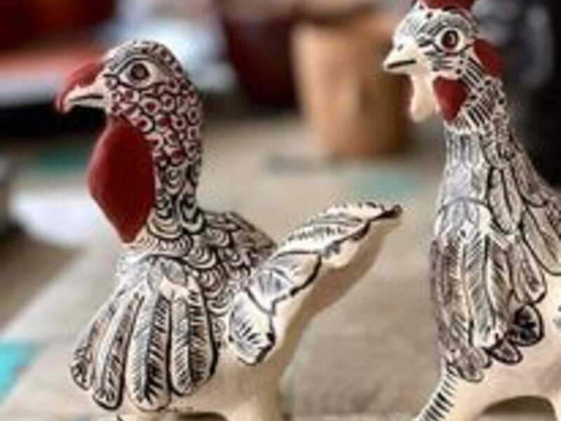 Adorno pollos de campo Álvaro Obregón