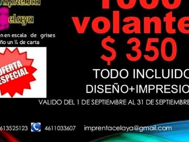Impresión volantes México