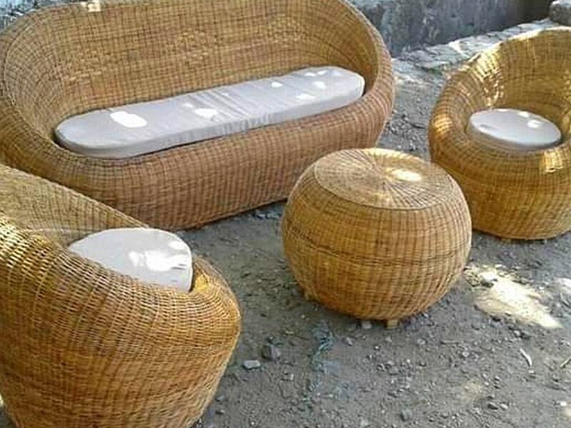Muebles mimbre sala  México 