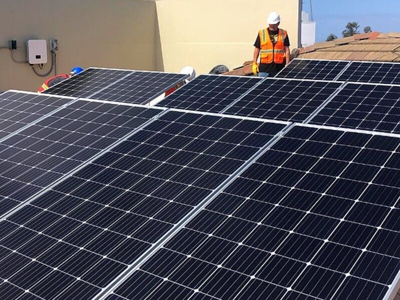 Panel solar industrial México