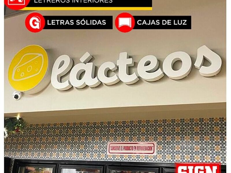 Letreros interiores luminosos México