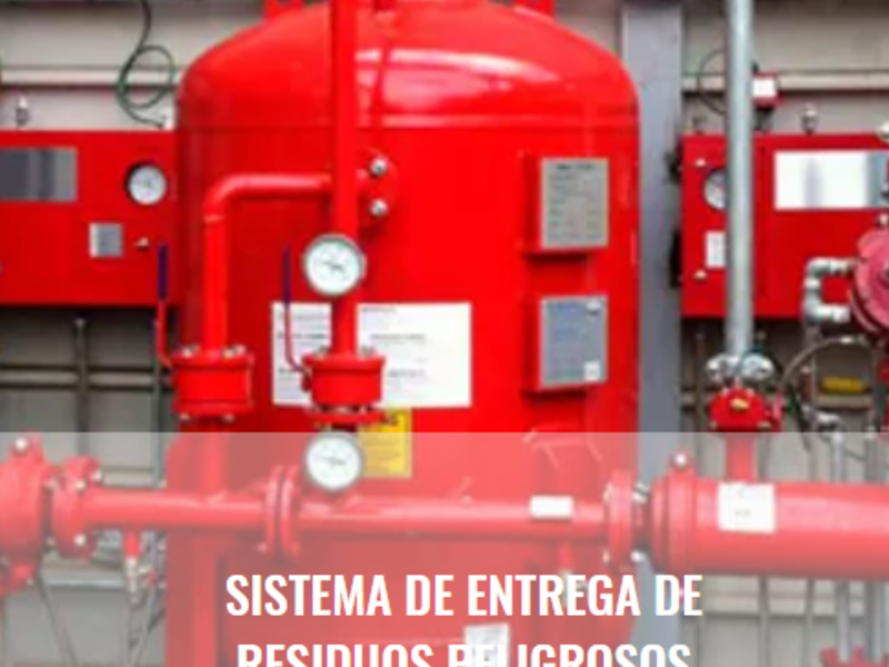 Sistema entrega residuos peligrosos méxico
