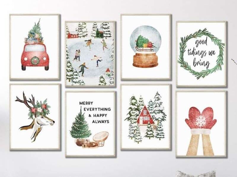 Cuadro Decorativo Navideño Ensenada 