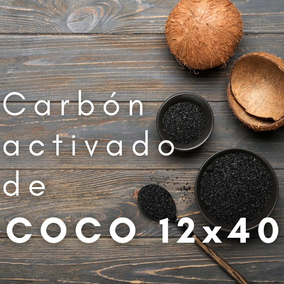 CARBON ACTIVADO CASCARA DE COCO 12X40