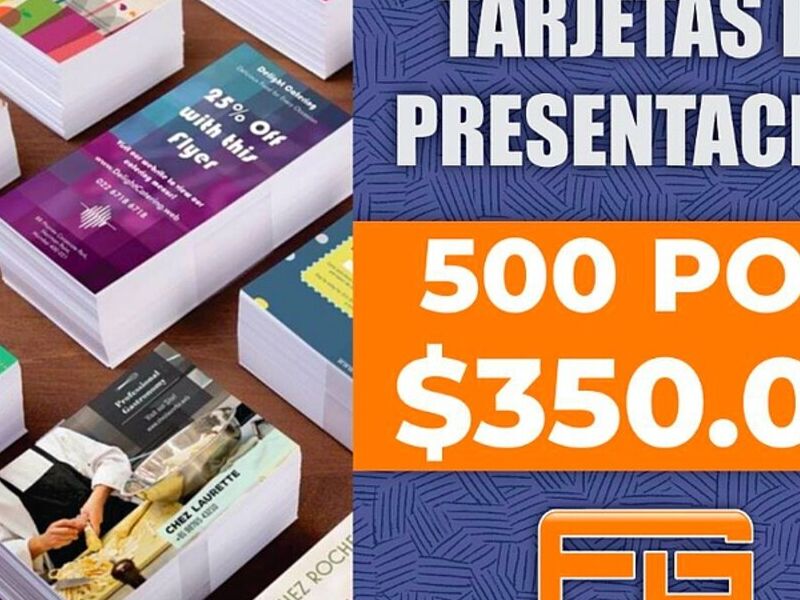 Tarjetas presentación negocio México