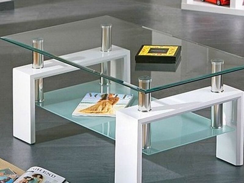 Mesa central cristal
