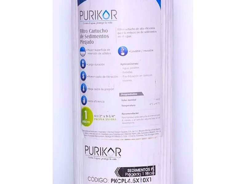 Filtro cartucho sedimento México