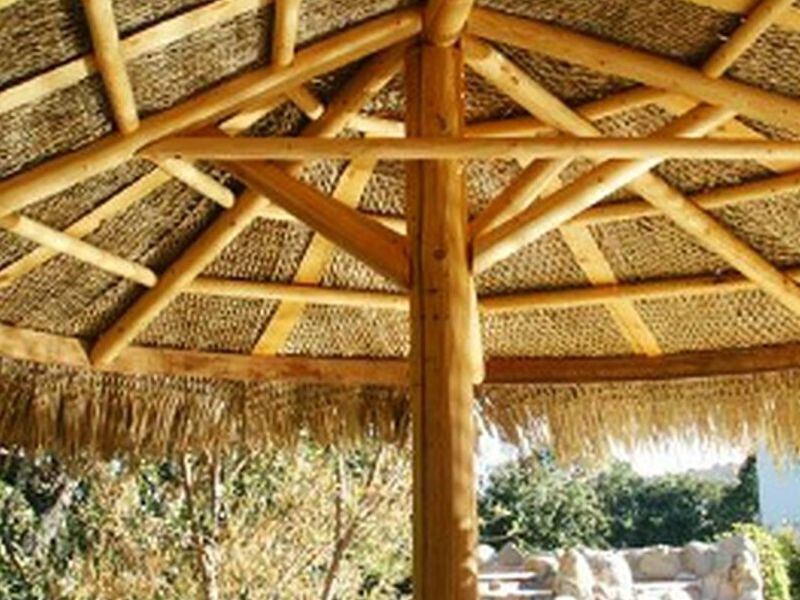 Diseño Palapas madera paja México