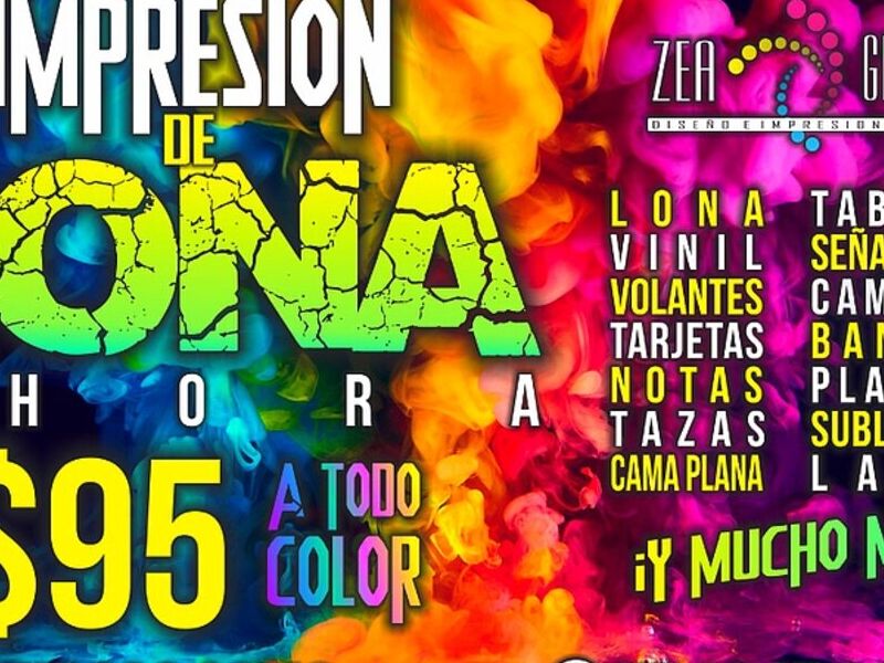 Impresión lona publicidad alta calidad México