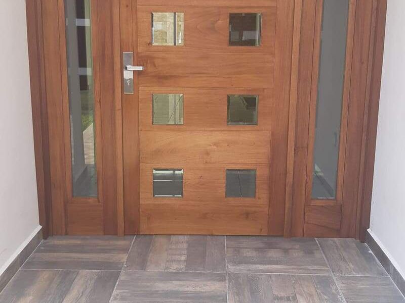 Puerta Madera Cristal  México