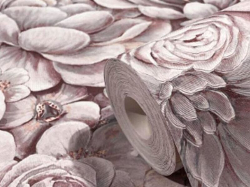 Papel floral rosado México