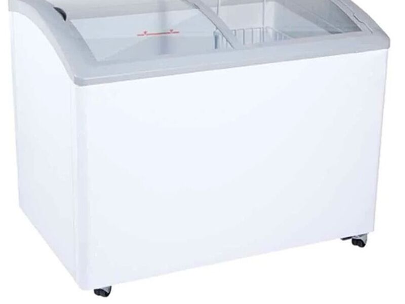 Congelador Puerta de cristal curvo
